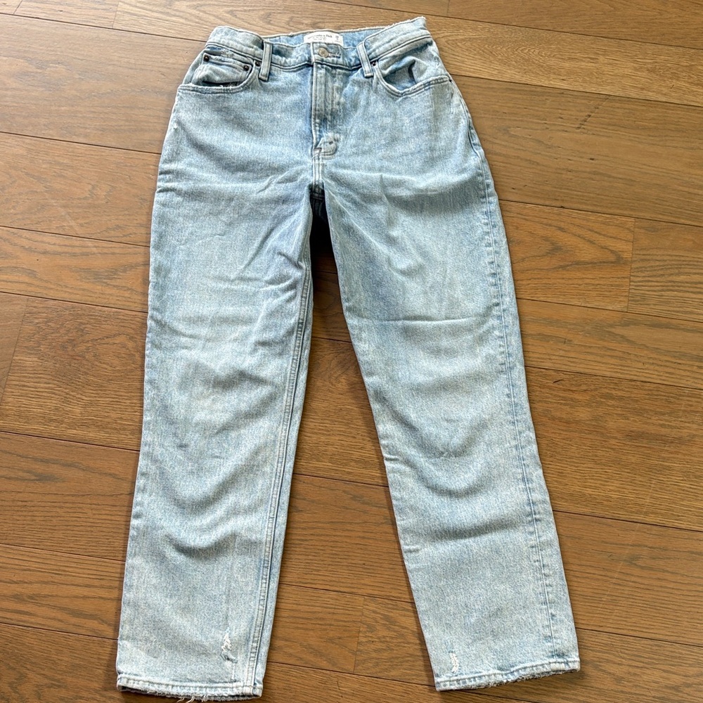 Abercrombie & Fitch Light Blue Straight Leg Jeans